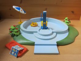 Playmobil Swimmingpool mit funktionierender Wasserdusche