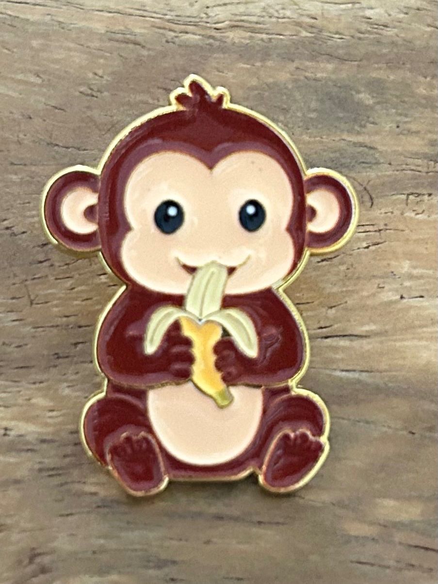 Placchette & Badge: Süsser Pin Affe – Nuovo e nell'imballaggio originale da Geneve venduto da vane267