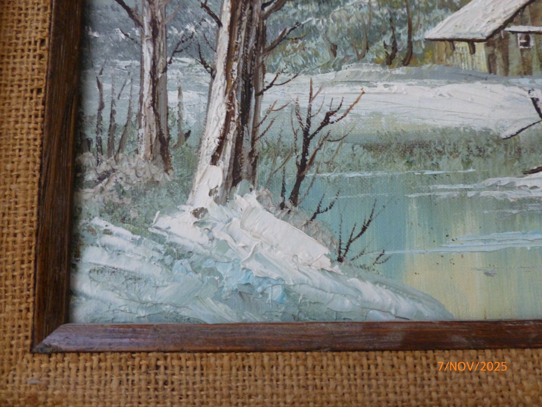Dipinti: Winterlandschaft Ölgemälde, gerahmt, original. – Usato da Pratteln venduto da Emperial 5