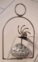 Dekorativer Steinvogel aus Metall & Naturstein – 20 cm