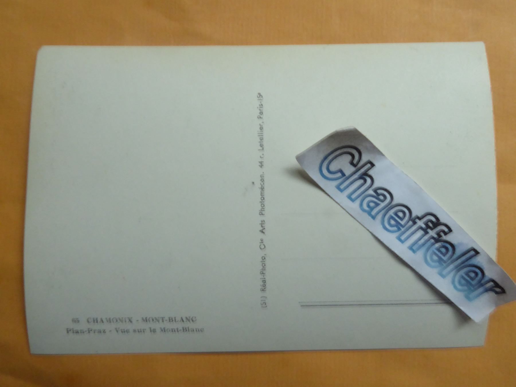Cartoline postali: 65 Chamonix - Mont - Blanc – Nuovo (secondo la descrizione) da Zürich venduto da Chaeffeler 1