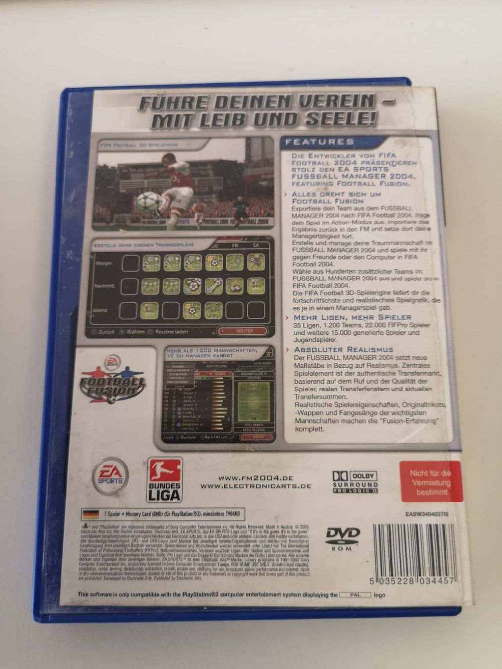 Giochi: Fussball Manager 2004 (PS2) – Usato da Herisau venduto da Seyashop1 2