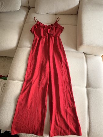 Damen Jumpsuit Rot Grösse M guter Zustand