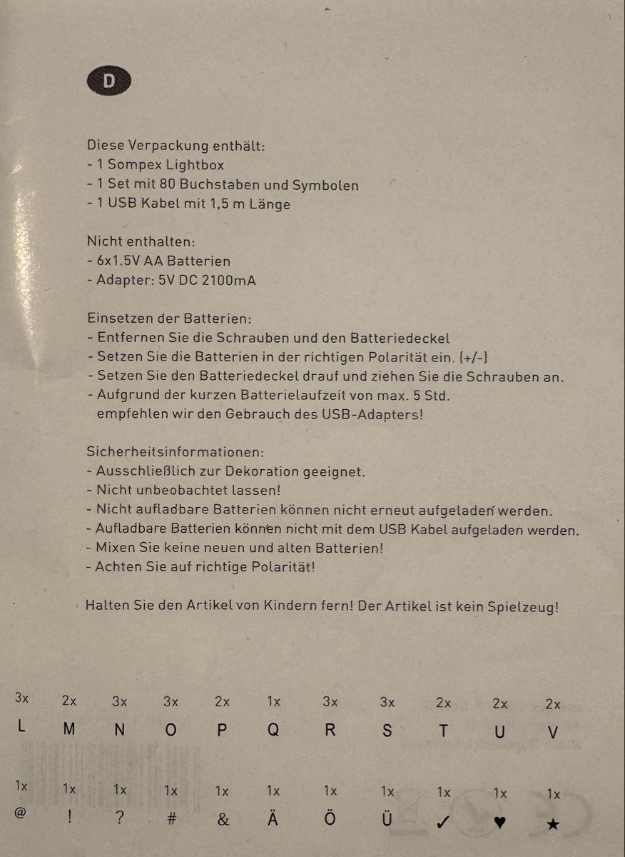 Tutte le decorazioni: A3 Lightbox – Usato da Münchenbuchsee venduto da kim_2112 5