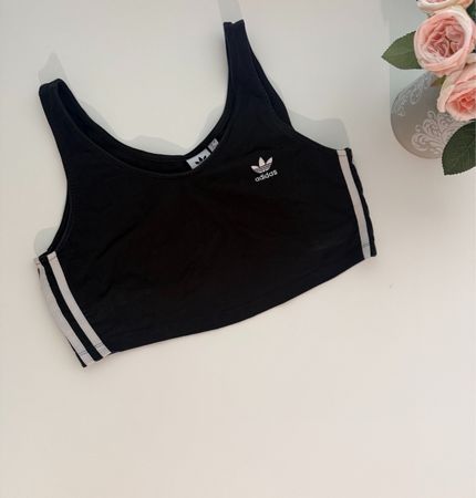 Adidas Damen Crop Top Schwarz Grösse L guter Zustand