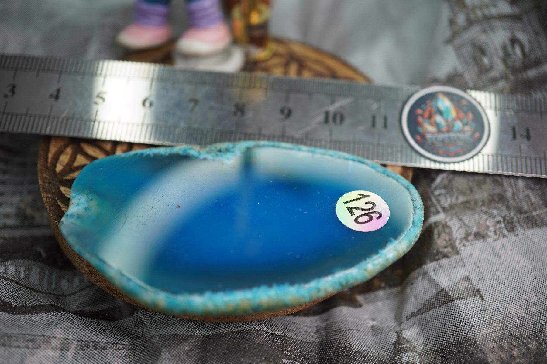 Minerali & Pietre curative: Achat  Scheibe  Blau   Wunderschön       ab  1.-     Räumung – Nuovo e nell'imballaggio originale da Eschenbach SG venduto da topstone 7