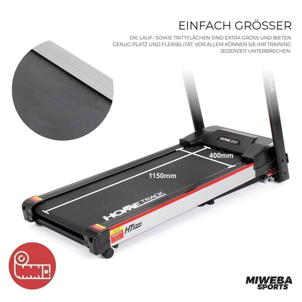 Hometrainer: Miweba elektrisches Laufband HT1000 – Neu und originalverpackt aus Bottighofen von zaap 8