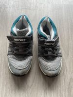 Gut erhaltene Kinderschuhe, Grau/Blau, Grösse 28, Protect