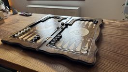 Handgefertigtes Backgammon Spiel aus Armenien - neuwertig