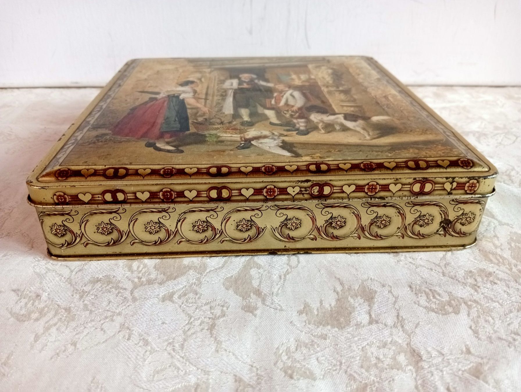 Barattoli: Vintage/ Antik Blechdose Goffret Importe de Belgique – Usato da Oberdorf BL venduto da Barocki888 4