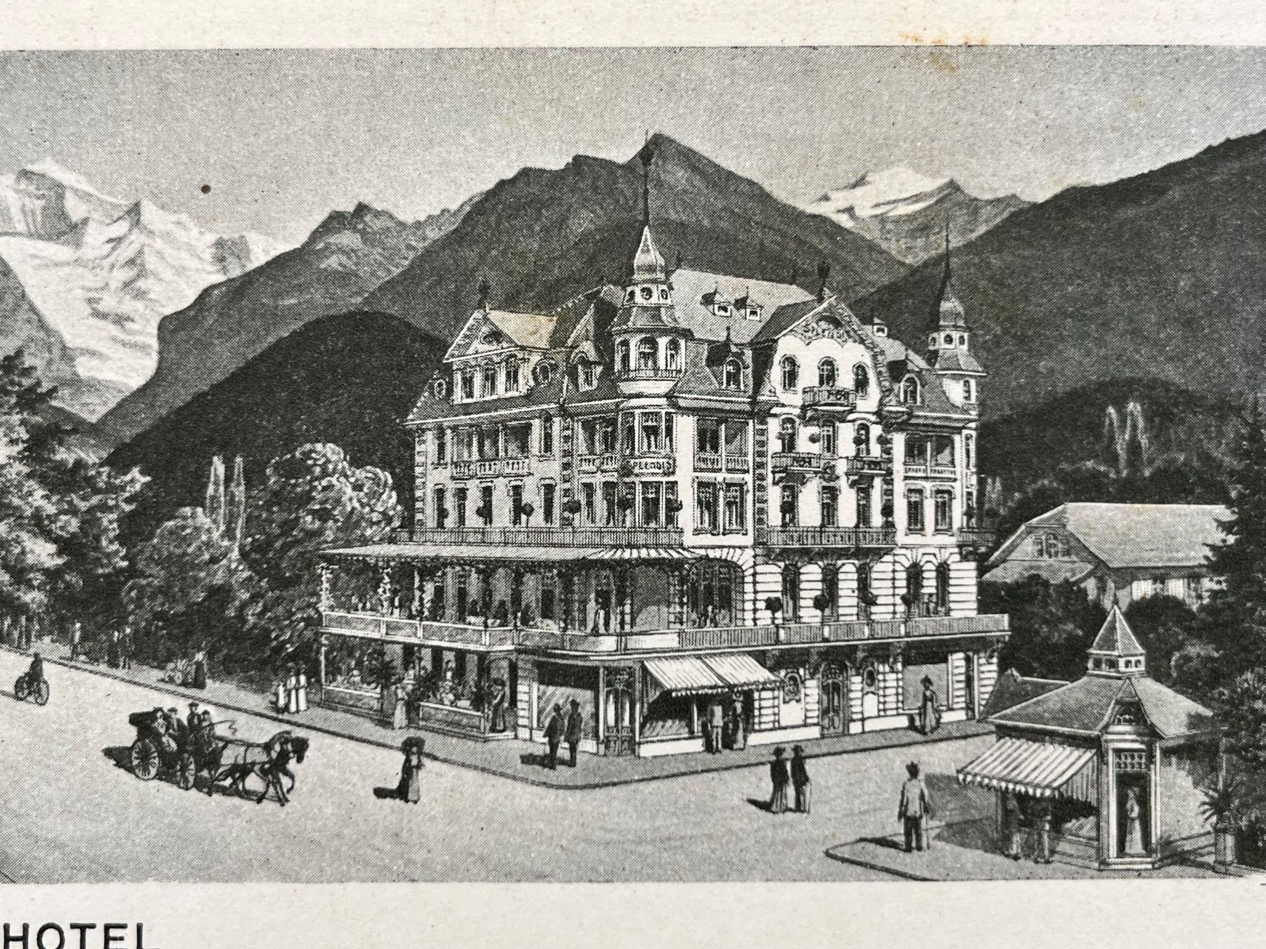 Cartoline postali: Alte Ansichtskarte Hotel Splendid Adlerhof Interlaken – Usato da Wettingen venduto da Bonanza69 2