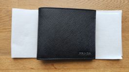NEUF ! Portefeuille Prada saffiano cuir noir Homme