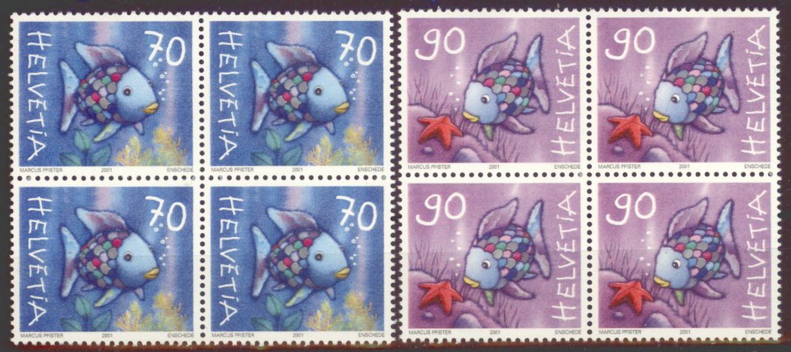 Tutti i francobolli: 2001, Sondermarken, Viererblöcke ** – Usato da Willisau venduto da Vollstempel
