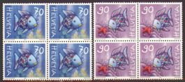2001, Sondermarken, Viererblöcke **
