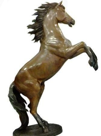 Skulpturen & Statuen: Bronzeskulptur 'Rearing Horse' 178cm – Gebraucht aus Stäfa von Satinoir 3