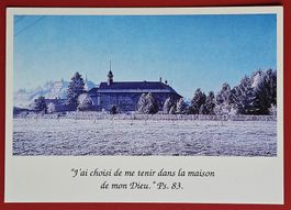 AK ABBAYE FILLE-DIEU SOUS LA NEIGE ROMONT FRIBOURG FREIBURG
