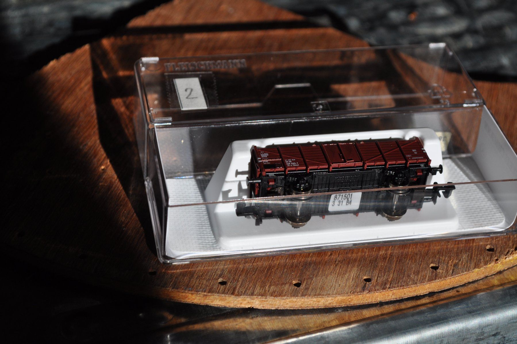 Fleischmann Modellini di ferrovie: Fleischmann DR offener Güterwagen 871501 – Usato da Lauerz venduto da erevum91 1