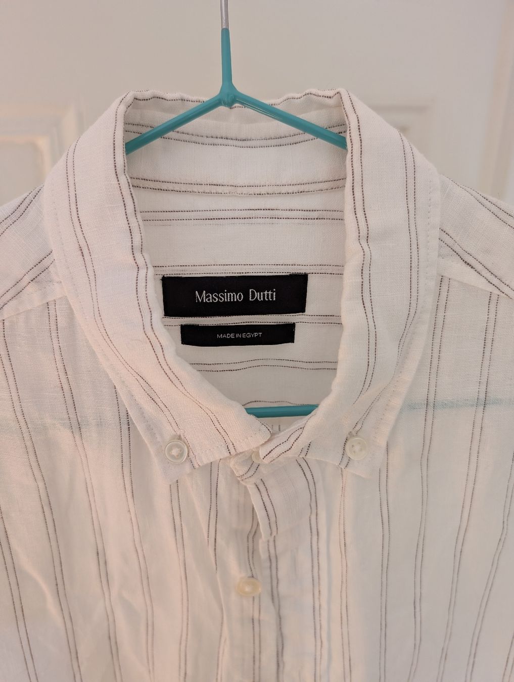 Massimo Dutti Camicie: Massimo Dutti Leinenhemd Weiss Slimfit Gr. S – Usato da Zürich venduto da Hedkandi 1