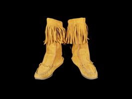 Wildleder Indianer-Stiefel Gr. 40