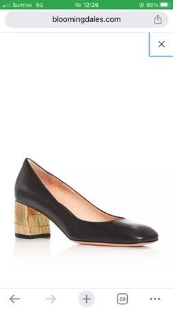 Bally Emily 55 Pumps Gr. 38 Leder Schwarz