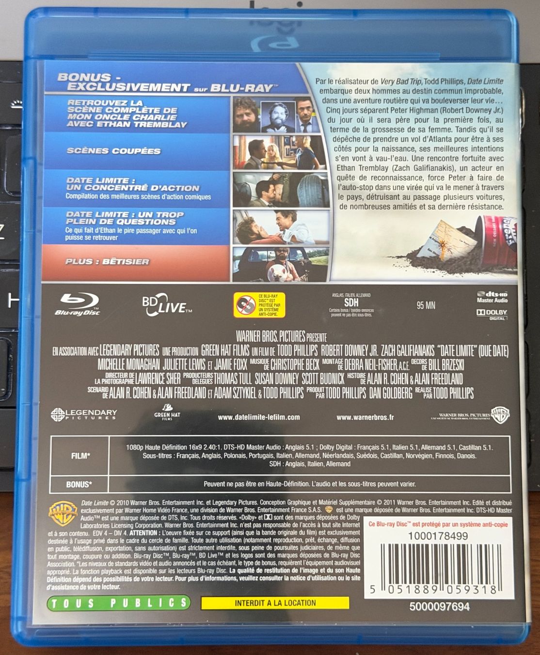 Tous les DVDs: Date Limite (2010) - Blu-ray – D'occasion à Semsales par __Florian__ 2