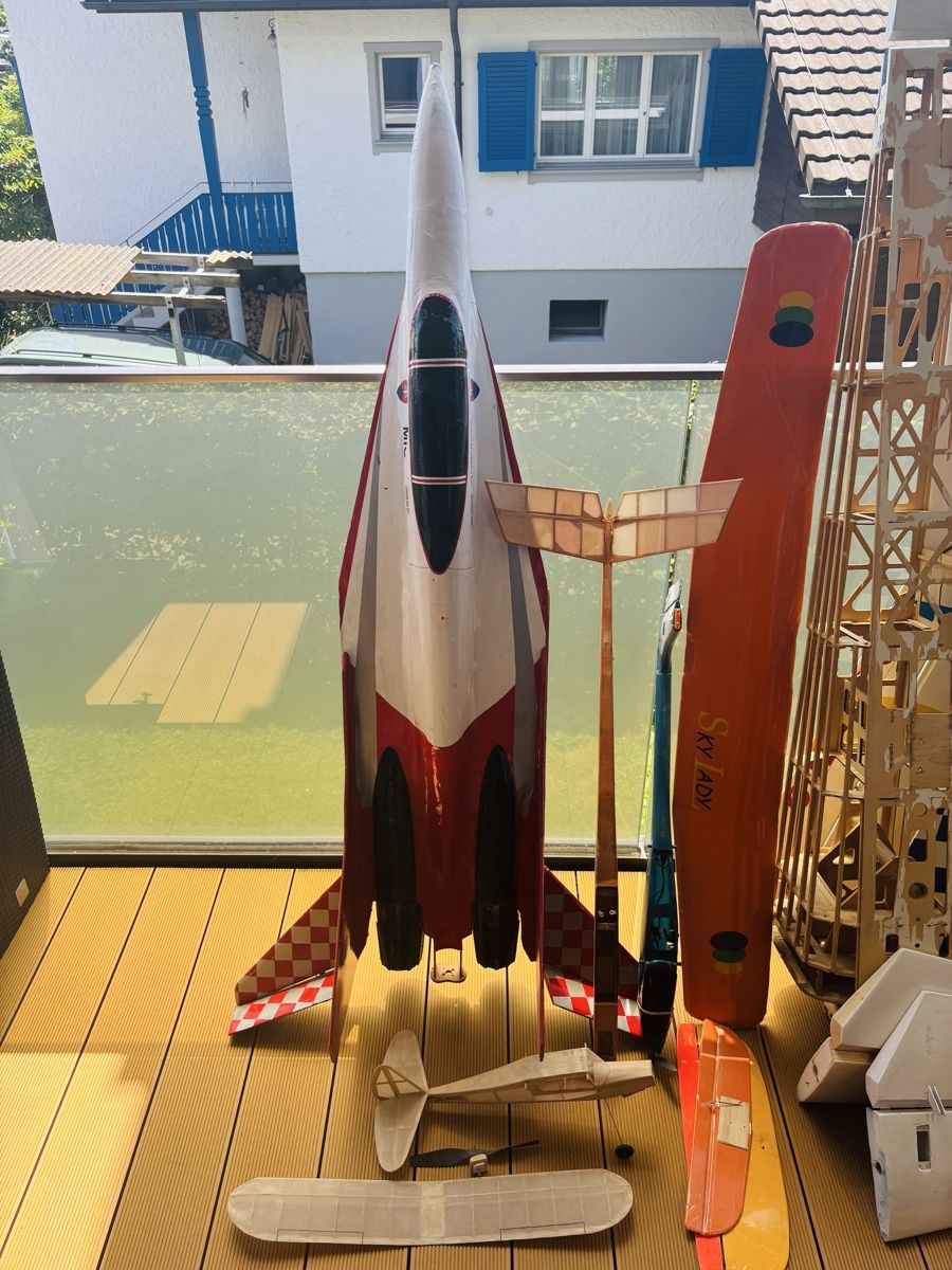 Modellismo RC: RC Flugzeug Konvolut Bastler  – Difettoso da Lachen SZ venduto da snick44 3