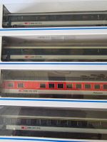 4 Stück SBB Personenwagen mit Beleuchtung