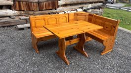 Eckbank mit Tisch Massivholz gebraucht