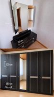 Schlafzimmer Set Kleiderschrank und Kommode schwarz