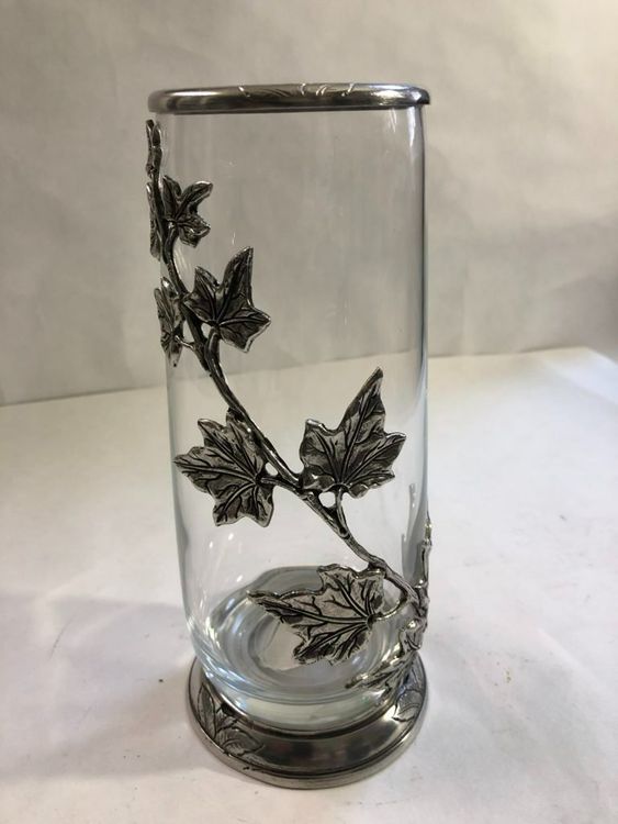 29413 Vase en verre étain 24cm Kaufen auf Ricardo