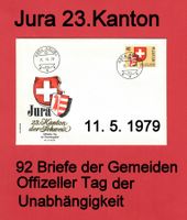 Sonderbrief 11.5.1979 Kanton JURA Briefe von 92 Gemeinden