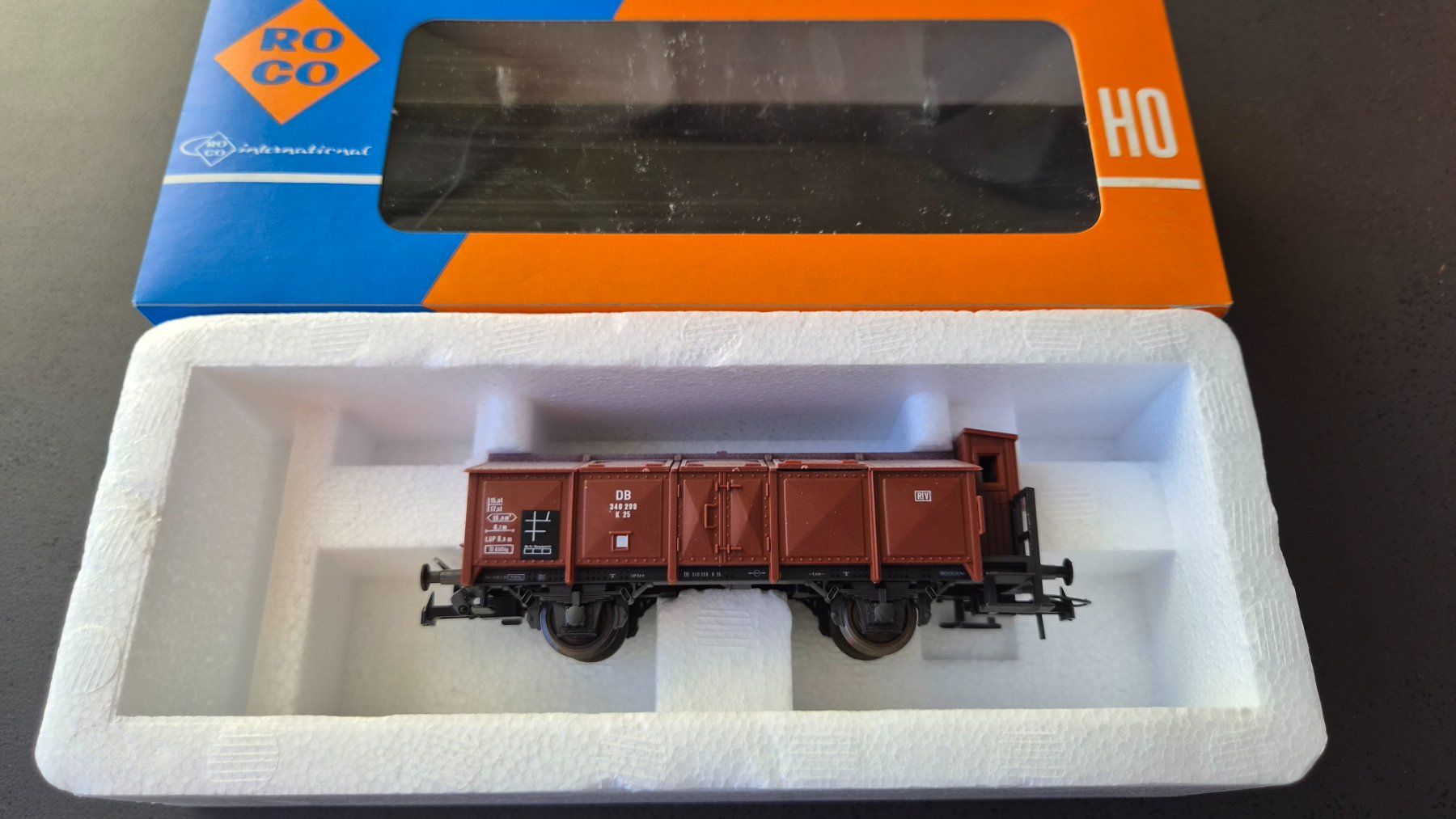 Roco Modellini di ferrovie: Roco 4389A Klappdeckelwagen H0 DC OVP – Nuovo e nell'imballaggio originale da Huttwil venduto da Tgv03 6