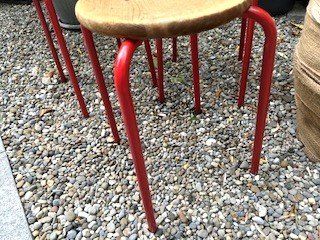 Tabourets: +  HoLz / MeTaLLhoCKeR  + – D'occasion à Winkel par zeho 2