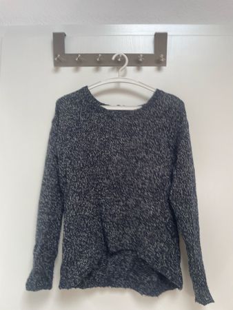 Pull en maille bleu marine