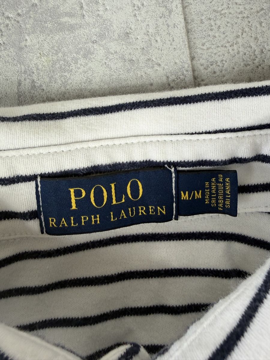 Ralph Lauren Magliette Polo: Polo Ralph Lauren blanc Rayé Noir - Taille M – Nuovo (secondo la descrizione) da Hauterive NE venduto da Leo_o 3