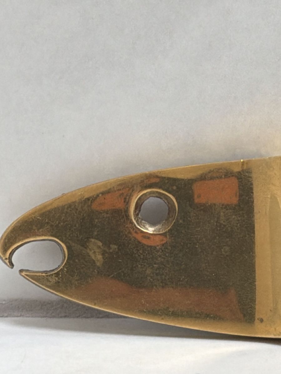 Apribottiglie & Tappi per chiusura: Flaschenöffner in Fischform, Messing. Vintage. – Usato da Biberist venduto da Momo33 2