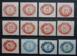 Liechtenstein Porto Kat. 1-12 * 1920