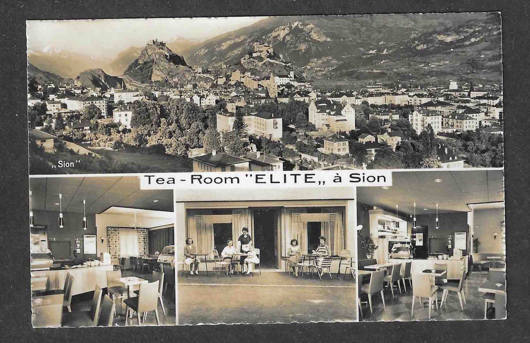 Cartoline postali: Sion Tea Room Elite – Usato da Lausanne venduto da Polo07