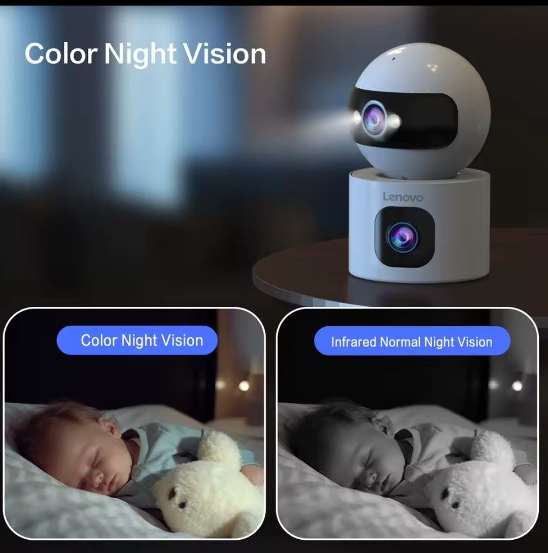 Lenovo Webcams: Baby Überwachungskamera mit Nachtsicht - dual Kamera – Neu und originalverpackt aus Winterthur von Deins_8j77 3