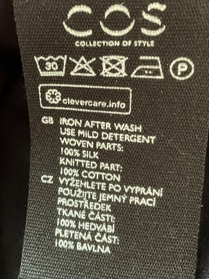 Cos Camicette: COS Sommer Bluse BW mit Seide Gr S NEU – Nuovo (secondo la descrizione) da Urdorf venduto da alda02 6