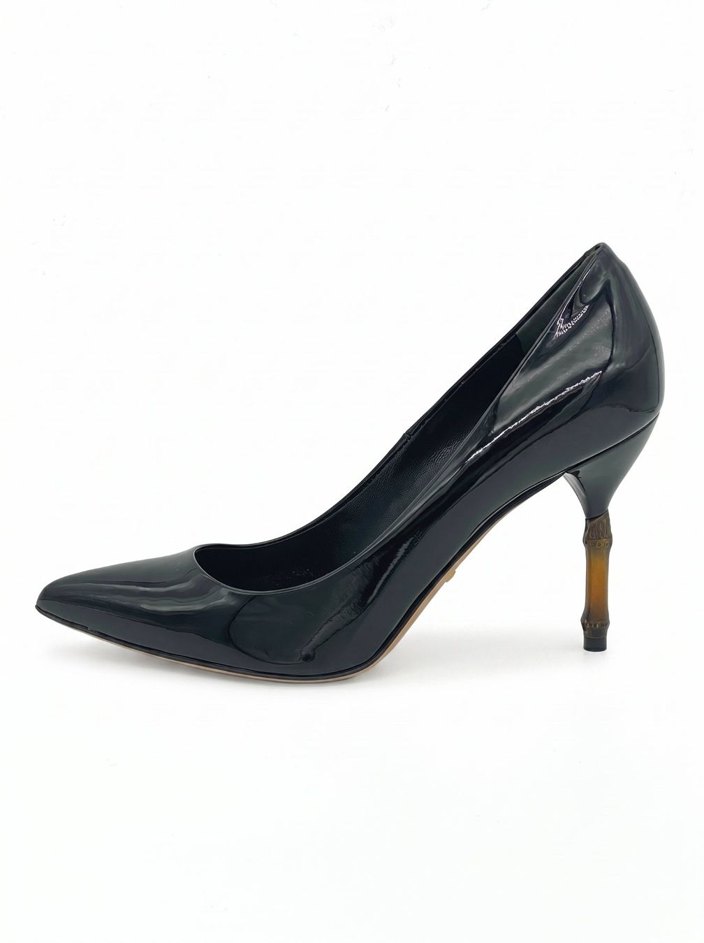 Gucci Scarpe da donna: Gucci Kristen Bamboo Pump EU 38.5 Schwarz – Usato da Zürich venduto da shoe_shop