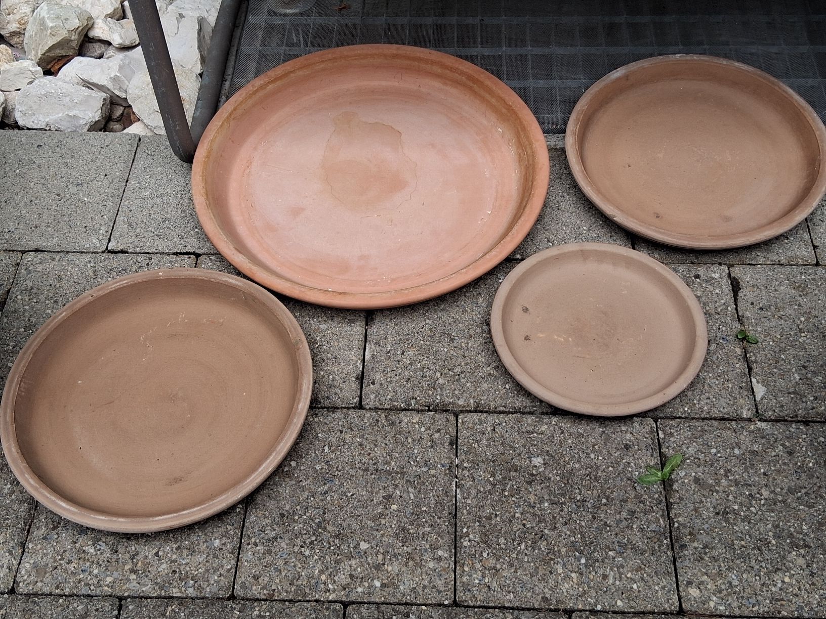 Sottobicchieri: 4 Untersetzer Terrakotta verschiedene Grössen. – Nuovo (secondo la descrizione) da Aarburg venduto da brujil 3