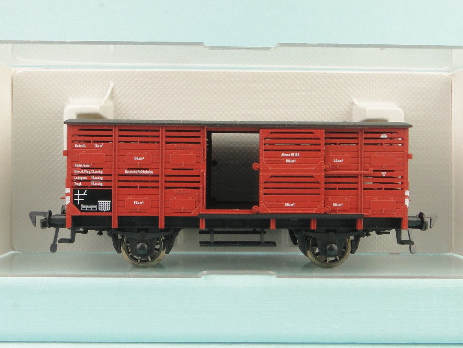 Fleischmann Modellini di ferrovie: Fleischmann H0 5364 Viehwagen, NEU – Usato da Bülach venduto da cann11
