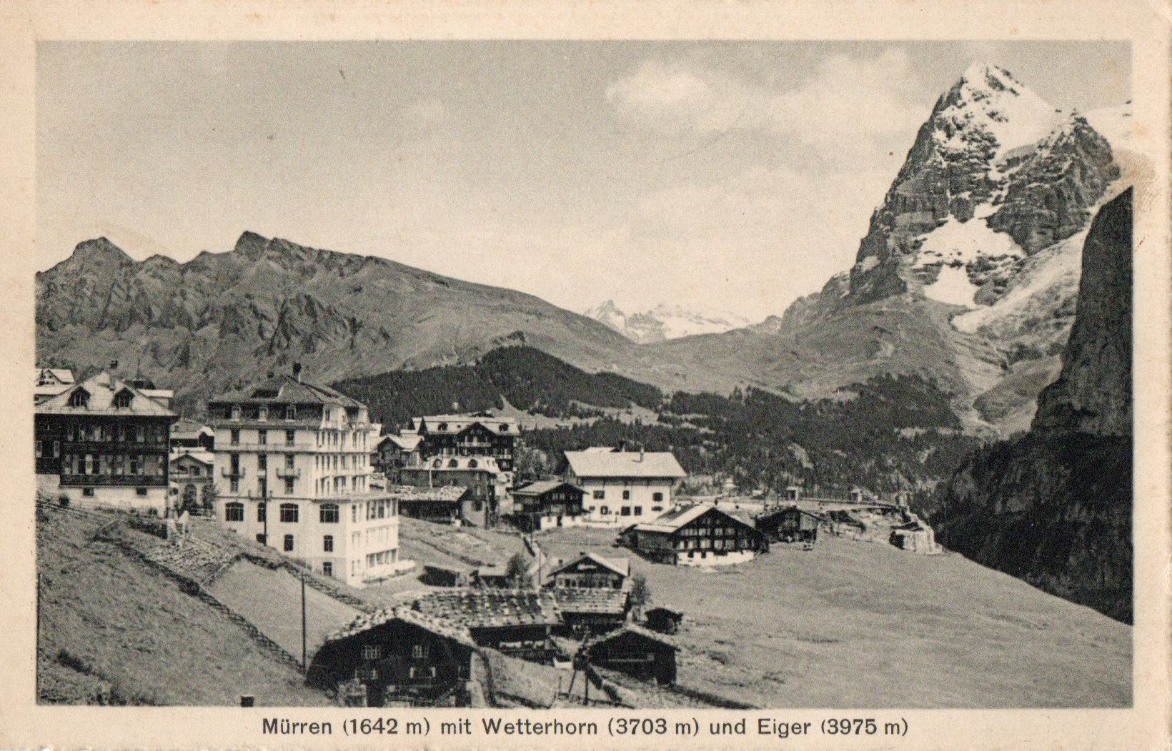 Cartes postales: Mürren mit Wetterhorn und Eiger – Neuf (Voir description) à Melano par pisonsdro