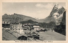 Mürren mit Wetterhorn und Eiger
