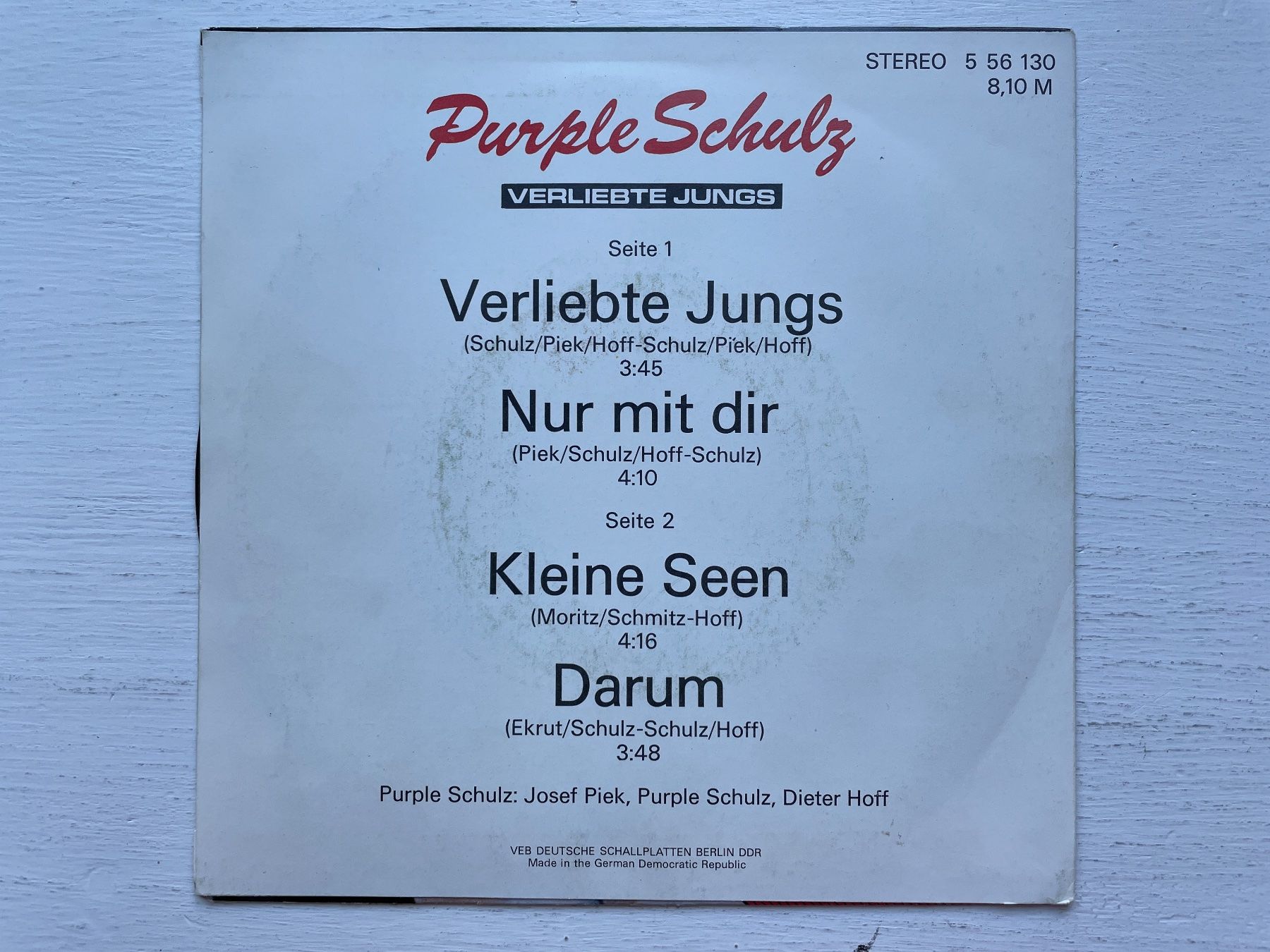 Dischi in vinile: Purple Schulz - Amiga Quartett - 7" Single, 1986 – Usato da Zürich venduto da Andy_t71 1