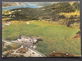Hotel Maloja-Kulm mit Silser- und Silvaplanersee, Flugaufn.