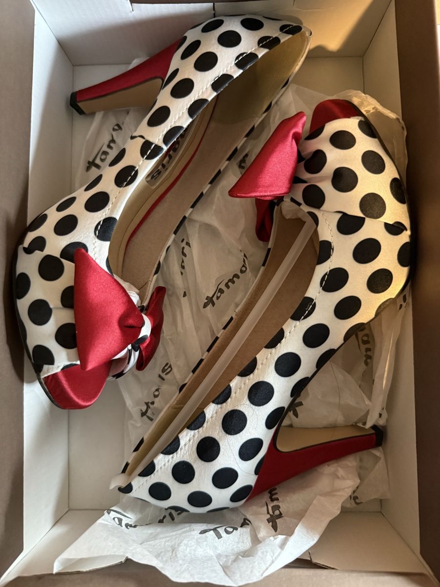 Scarpe da donna: Damen Schuhe Polka dots muster – Usato da Zurich venduto da Alinecnicolet 2