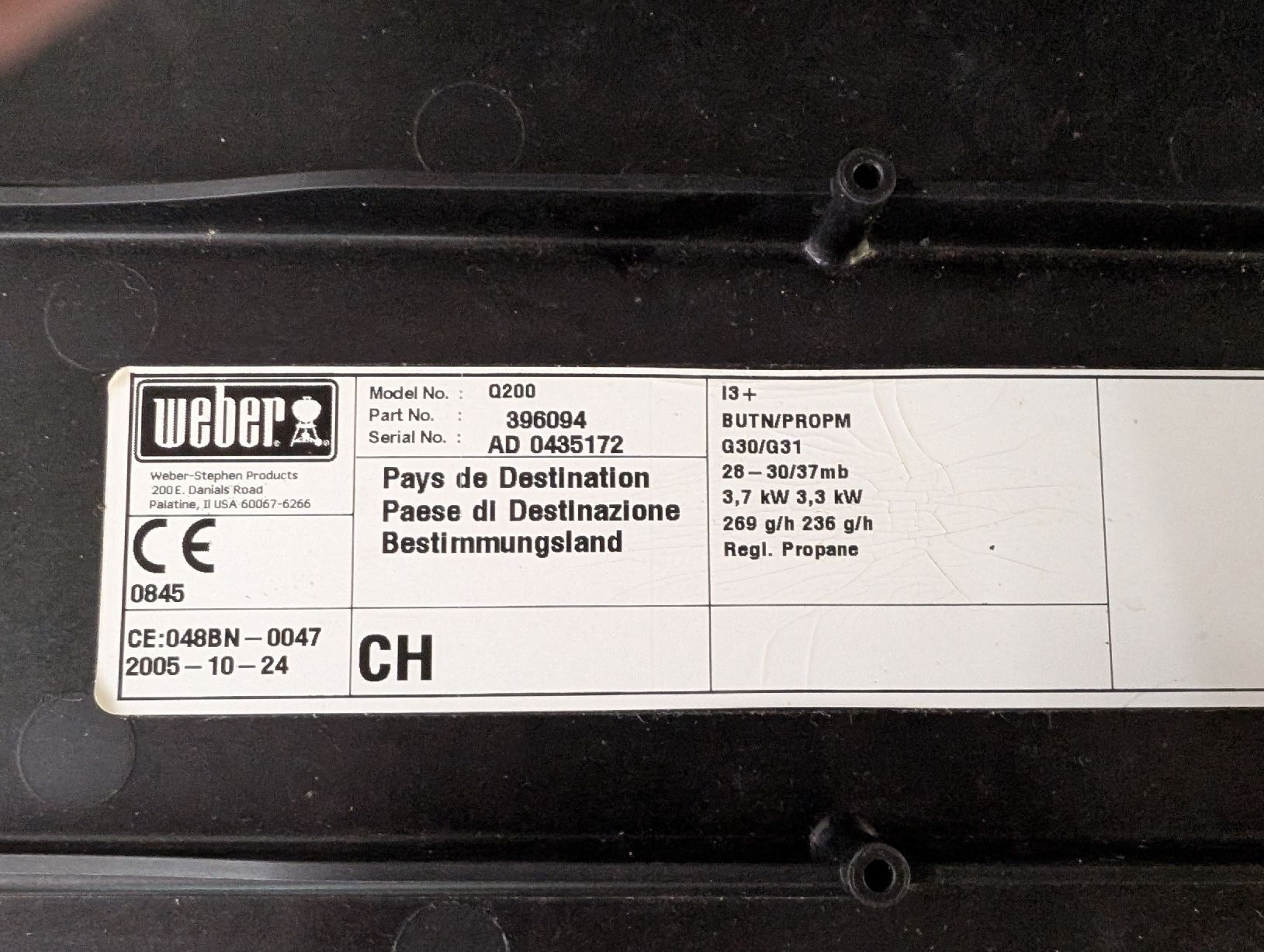 Griglie: Gas Grill Weber q200 – Usato da Muri AG venduto da schtrebi 3