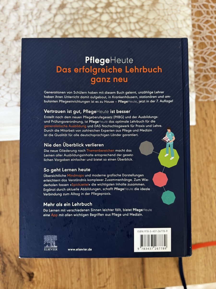 Libri: PflegeHeute 7. Auflage Elsevier Verlag – Usato da Zürich venduto da Doeme1999 1